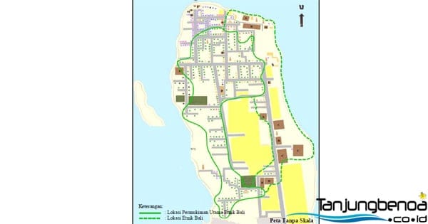 Lokasi permukiman Tanjung Benoa