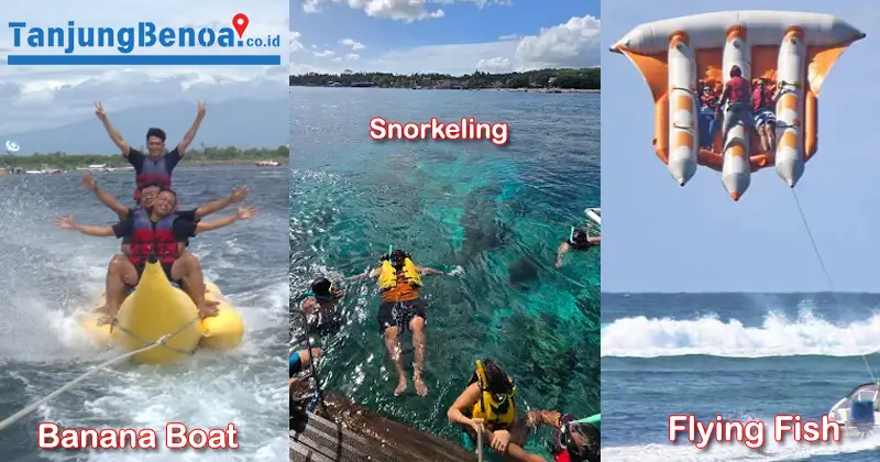 Paket C: Snorkeling, Banana Boat, dan Flying Fish